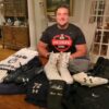 Dieter Eiselen with Practice Worn & Signed Official Gray Yale Bulldogs Football Under Armour 2XL Shirt