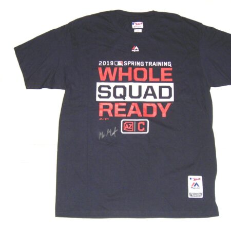 Max Moroff Player Issued Official Cleveland Indians #26 2019 Spring Training WHOLE SQUAD READY Majestic Shirt