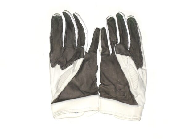 Henry Anderson New York Jets 2020 Game Worn & Signed White, Black & Gray Nike Alpha Gloves