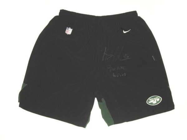 Henry Anderson Practice Worn & Signed Official New York Jets #96 On-Field Nike Dri-Fit XXL Shorts