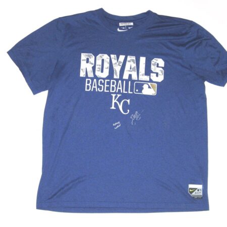 Bryce Hensley 2020 Game Worn & Signed Blue Kansas City Royals Baseball HENSLEY Nike XL Shirt – Worn In Instructional League!