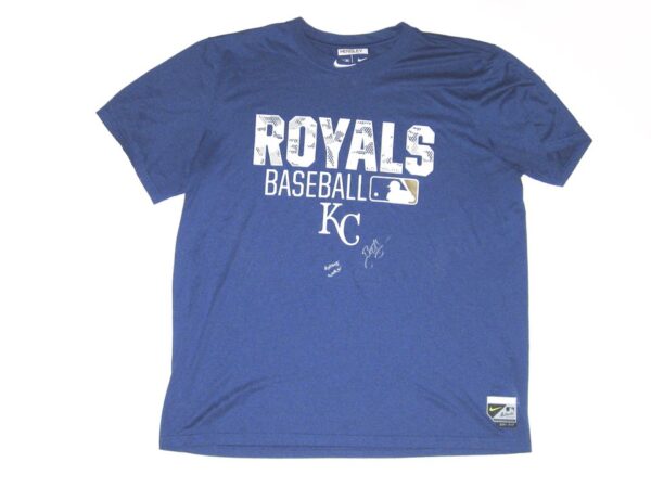 Bryce Hensley 2020 Game Worn & Signed Blue Kansas City Royals Baseball HENSLEY Nike XL Shirt – Worn In Instructional League!