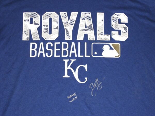 Bryce Hensley 2020 Game Worn & Signed Blue Kansas City Royals Baseball HENSLEY Nike XL Shirt – Worn In Instructional League!