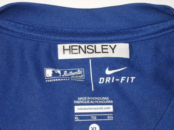 Bryce Hensley 2020 Game Worn & Signed Blue Kansas City Royals Baseball HENSLEY Nike XL Shirt – Worn In Instructional League!