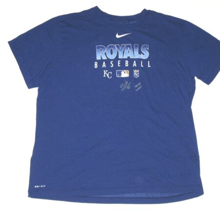 Bryce Hensley 2020 Game Worn & Signed Blue Kansas City Royals Baseball Nike Dri-Fit XXL Shirt – Worn In Instructional League!