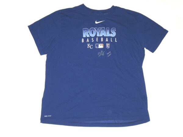 Bryce Hensley 2020 Game Worn & Signed Blue Kansas City Royals Baseball Nike Dri-Fit XXL Shirt – Worn In Instructional League!