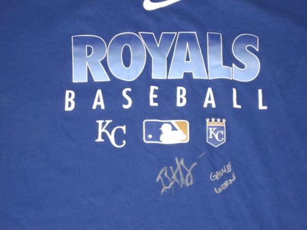 Bryce Hensley 2020 Game Worn & Signed Blue Kansas City Royals Baseball Nike Dri-Fit XXL Shirt – Worn In Instructional League!