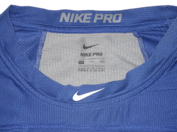 Bryce Hensley 2020 Game Worn & Signed Official Blue & Gray Kansas City Royals Nike Pro Dri-Fit XXL Shirt