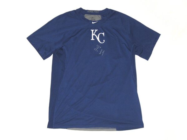 Bryce Hensley 2020 Game Worn & Signed Official Kansas City Royals Nike Pro Dri-Fit XL Shirt