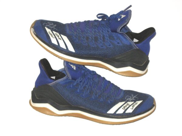 Bryce Hensley 2020 Kansas City Royals Game Worn & Signed Blue & Black Adidas Shoes – Worn In Instructional League!