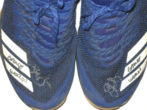 Bryce Hensley 2020 Kansas City Royals Game Worn & Signed Blue & Black Adidas Shoes – Worn In Instructional League!