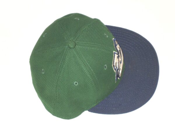 Bryce Hensley Pregame Worn & Signed Official Green & Blue Lexington Legends New Era 59FIFTY Hat