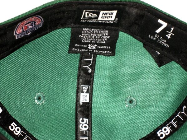 Bryce Hensley Pregame Worn & Signed Official Green & Blue Lexington Legends New Era 59FIFTY Hat