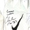 Chandler Cox Miami Dolphins Game Worn & Signed White & Silver Nike XL Gloves
