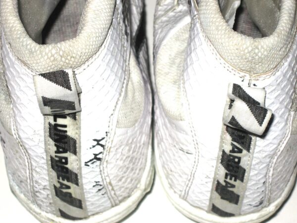 Henry Anderson 2020 New York Jets Game Worn & Signed White & Black Nike Lunarbeast Cleats