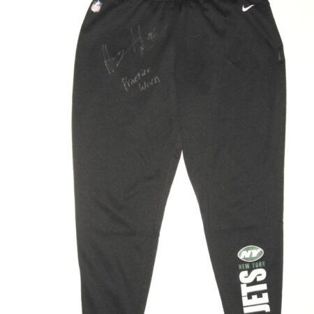 Henry Anderson 2020 Practice Worn & Signed Official New York Jets #96 Nike On-Field XXL Sweatpants