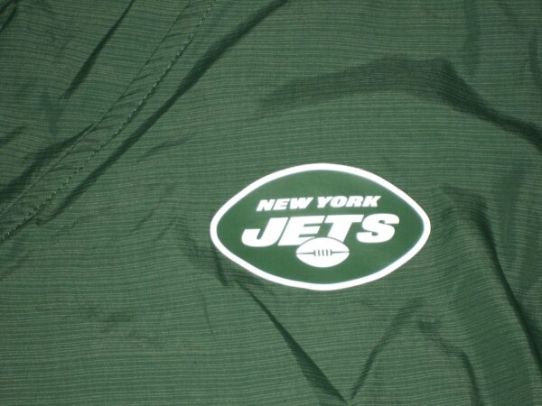 Henry Anderson 2020 Pregame Worn Official Green & Black New York Jets #96 Nike On-Field Quarter-Zip XXL Pullover