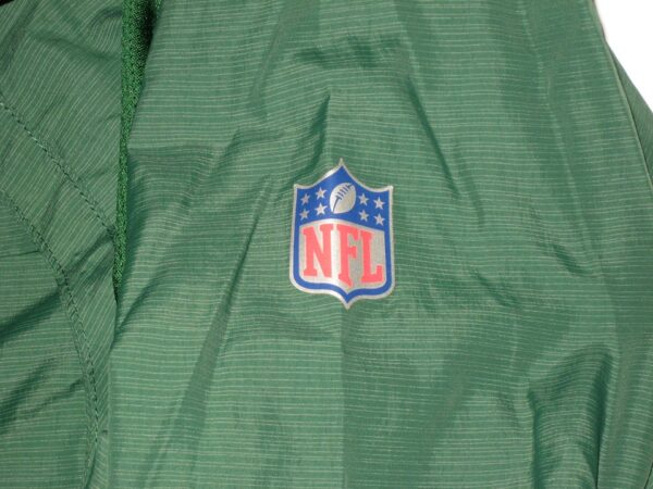 Henry Anderson 2020 Pregame Worn Official Green & Black New York Jets #96 Nike On-Field Quarter-Zip XXL Pullover