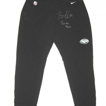 Henry Anderson Player Issued & Signed Official Black New York Jets #96 On-Field Nike Dri-Fit XXL Pants