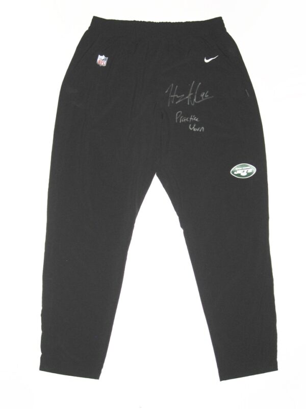 Henry Anderson Player Issued & Signed Official Black New York Jets #96 On-Field Nike Dri-Fit XXL Pants