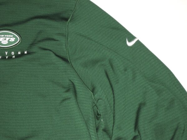 Henry Anderson Player Issued & Signed Official Green New York Jets #96 On-Field Long Sleeve Nike Dri-Fit XXL Shirt