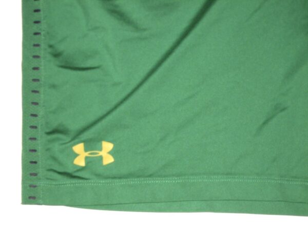 Tommy Kraemer Practice Worn & Signed Official Green Notre Dame Fighting Irish Under Armour HeatGear XXL Shorts2