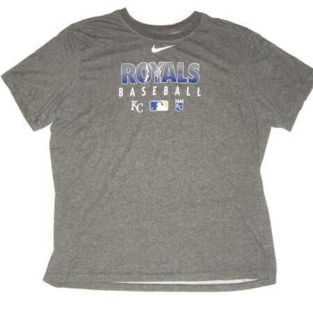 Bryce Hensley 2020 Game Worn & Signed Gray Kansas City Royals Baseball Nike Dri-Fit XL Shirt – Worn In Instructional League!