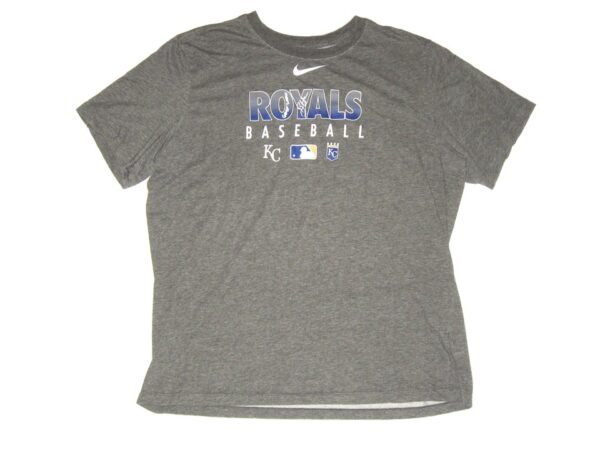 Bryce Hensley 2020 Game Worn & Signed Gray Kansas City Royals Baseball Nike Dri-Fit XL Shirt – Worn In Instructional League!