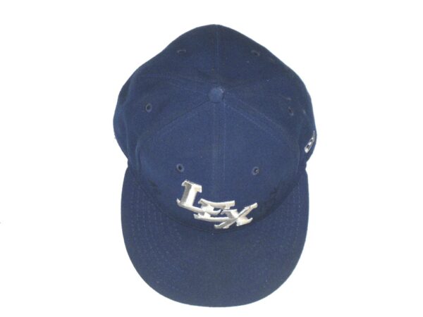 Bryce Hensley Game Used & Signed Official Blue Lexington Legends New Era 59FIFTY Fitted Hat