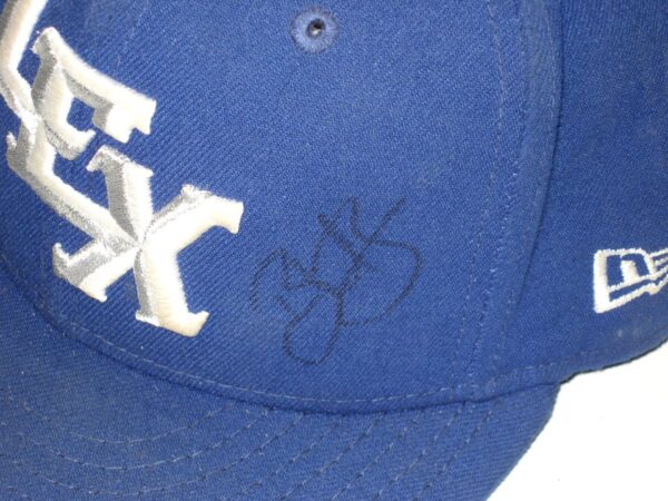 Bryce Hensley Game Used & Signed Official Blue Lexington Legends New Era 59FIFTY Fitted Hat