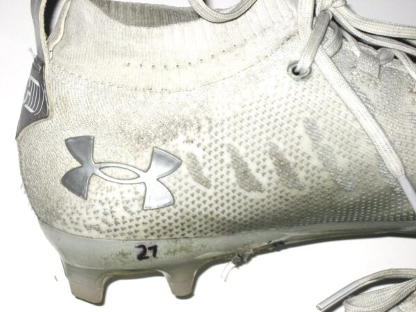 Chandler Cox Miami Dolphins Game Worn & Signed Under Armour Spotlight Cleats
