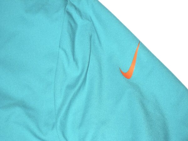 Chandler Cox Player Issued Official Aqua & Black Miami Dolphins #27 Lightweight Full Zip Nike XXL Jacket