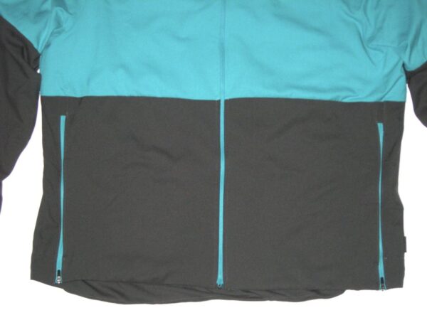 Chandler Cox Player Issued Official Aqua & Black Miami Dolphins #27 Lightweight Full Zip Nike XXL Jacket