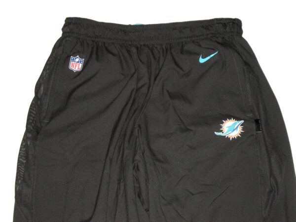 Chandler Cox Player Issued Official Charcoal & Aqua Miami Dolphins On-Field Nike Dri-Fit XXL Sweatpants