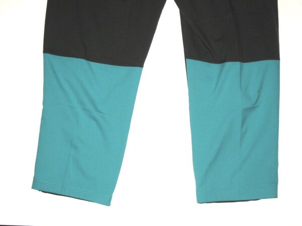 Chandler Cox Player Issued Official Charcoal & Aqua Miami Dolphins On-Field Nike Dri-Fit XXL Sweatpants