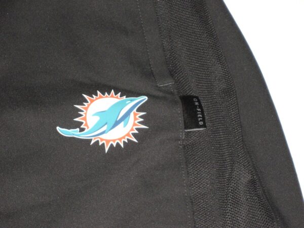 Chandler Cox Player Issued Official Charcoal & Aqua Miami Dolphins On-Field Nike Dri-Fit XXL Sweatpants