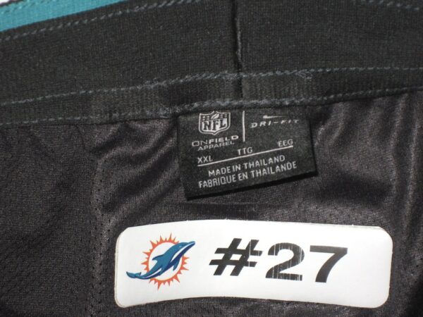 Chandler Cox Player Issued Official Charcoal & Aqua Miami Dolphins On-Field Nike Dri-Fit XXL Sweatpants