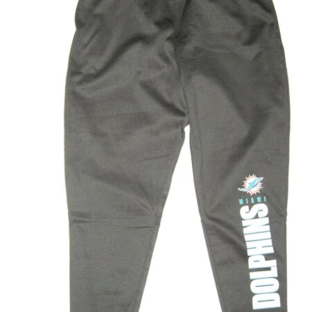 Chandler Cox Player Issued Official Gray Miami Dolphins On-Field Nike Dri-Fit XXL Sweatpants