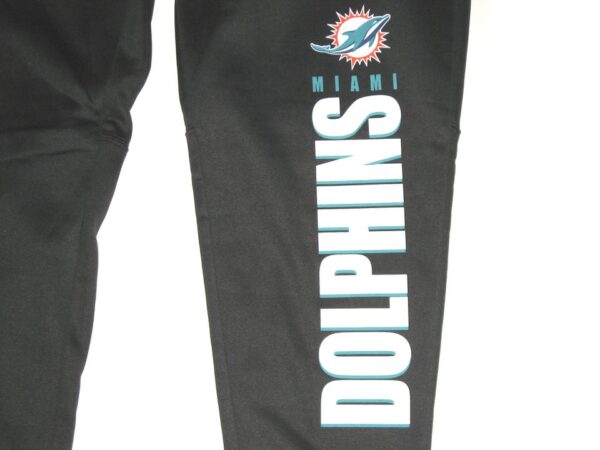 Chandler Cox Player Issued Official Gray Miami Dolphins On-Field Nike Dri-Fit XXL Sweatpants1
