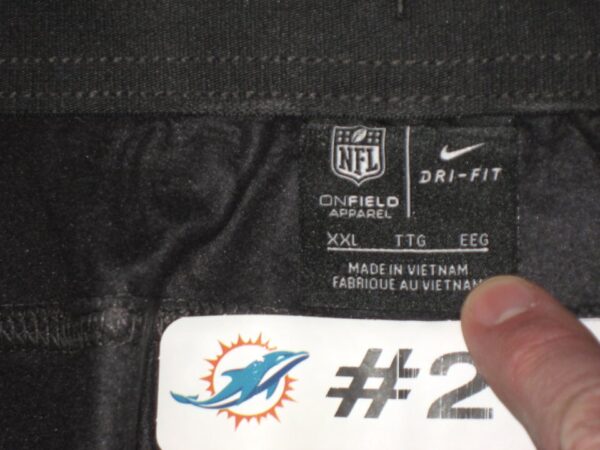 Chandler Cox Player Issued Official Gray Miami Dolphins On-Field Nike Dri-Fit XXL Sweatpants