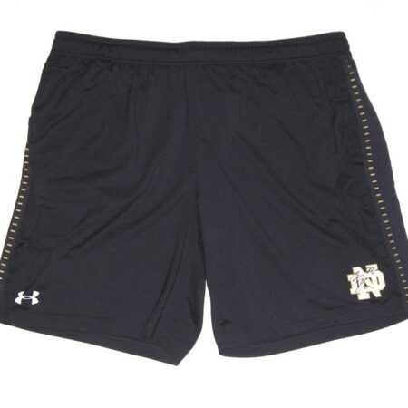 Tommy Kraemer Practice Worn & Signed Official Notre Dame Fighting Irish #78 Under Armour 3XL Shorts