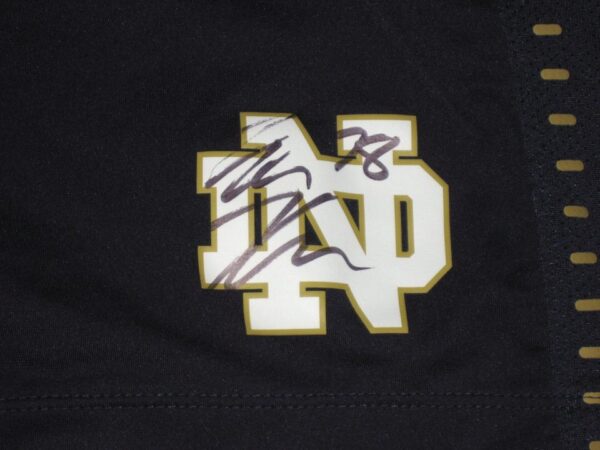 Tommy Kraemer Practice Worn & Signed Official Notre Dame Fighting Irish #78 Under Armour 3XL Shorts