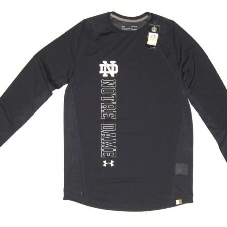 Tommy Kraemer Team Issued & Signed Official Notre Dame Fighting Irish Long Sleeve Under Armour Shirt