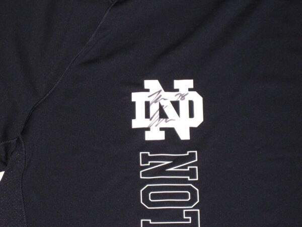 Tommy Kraemer Team Issued & Signed Official Notre Dame Fighting Irish Long Sleeve Under Armour Shirt