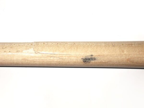 Andrew Moritz 2019 Florida Fire Frogs Game Used & Signed Pro Model MH5 Old Hickory Maple Baseball Bat – Cracked