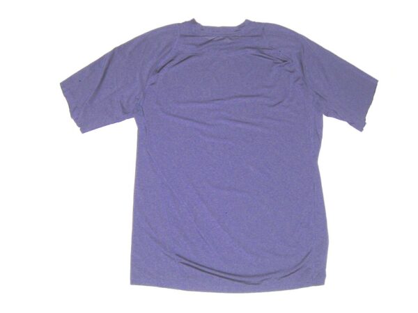 Kade McClure Winston-Salem Dash Game Worn & Signed Purple Nike Pro XL Shirt