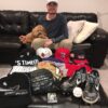Kade McClure with Winston-Salem Dash Game Worn & Signed Purple Nike Pro XL Shirt
