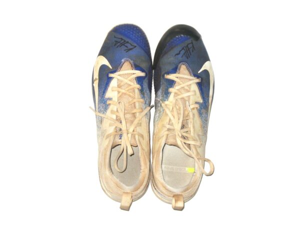 Kutter Crawford Florida Gulf Coast Eagles Game Worn & Signed Blue & White Nike Vapor Cleats