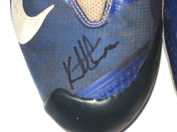 Kutter Crawford Florida Gulf Coast Eagles Game Worn & Signed Blue & White Nike Vapor Cleats