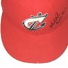 Mike Papi Game Worn & Signed Official Red Columbus Clippers New Era 59FIFTY Hat